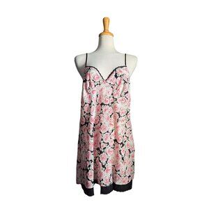 Oscar de la Renta Vintage Floral Lace Mini Slip Dress Women's XL